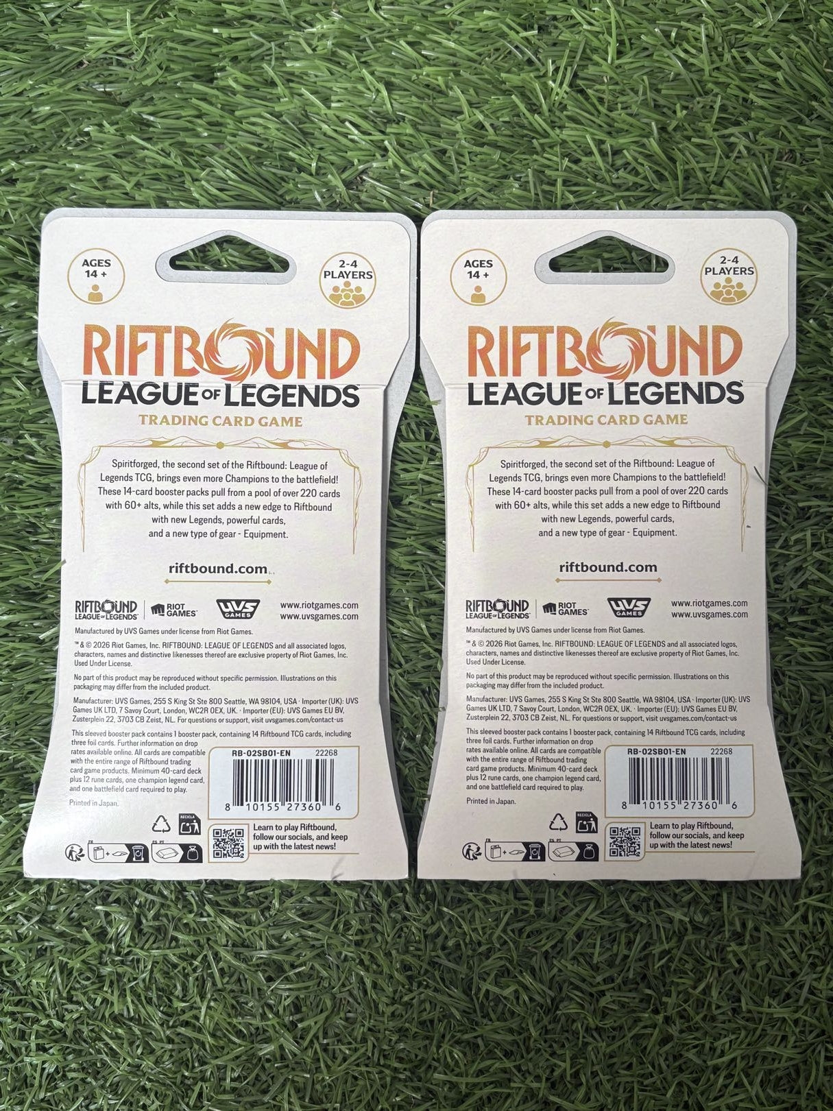 RIFTBOUND LEAGUE OF LEGENDS SPIRTFORGED SLEEVED PACKS