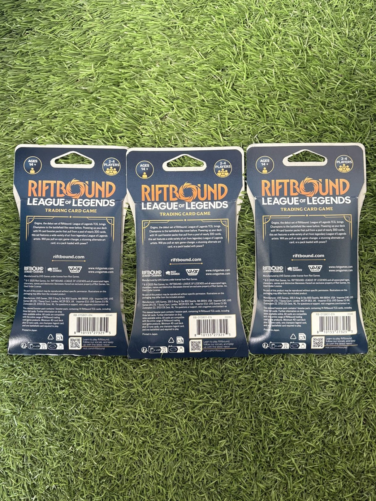 RIFTBOUND LEAGUE OF LEGENDS ORIGINS SLEEVED BOOSTER PACKS