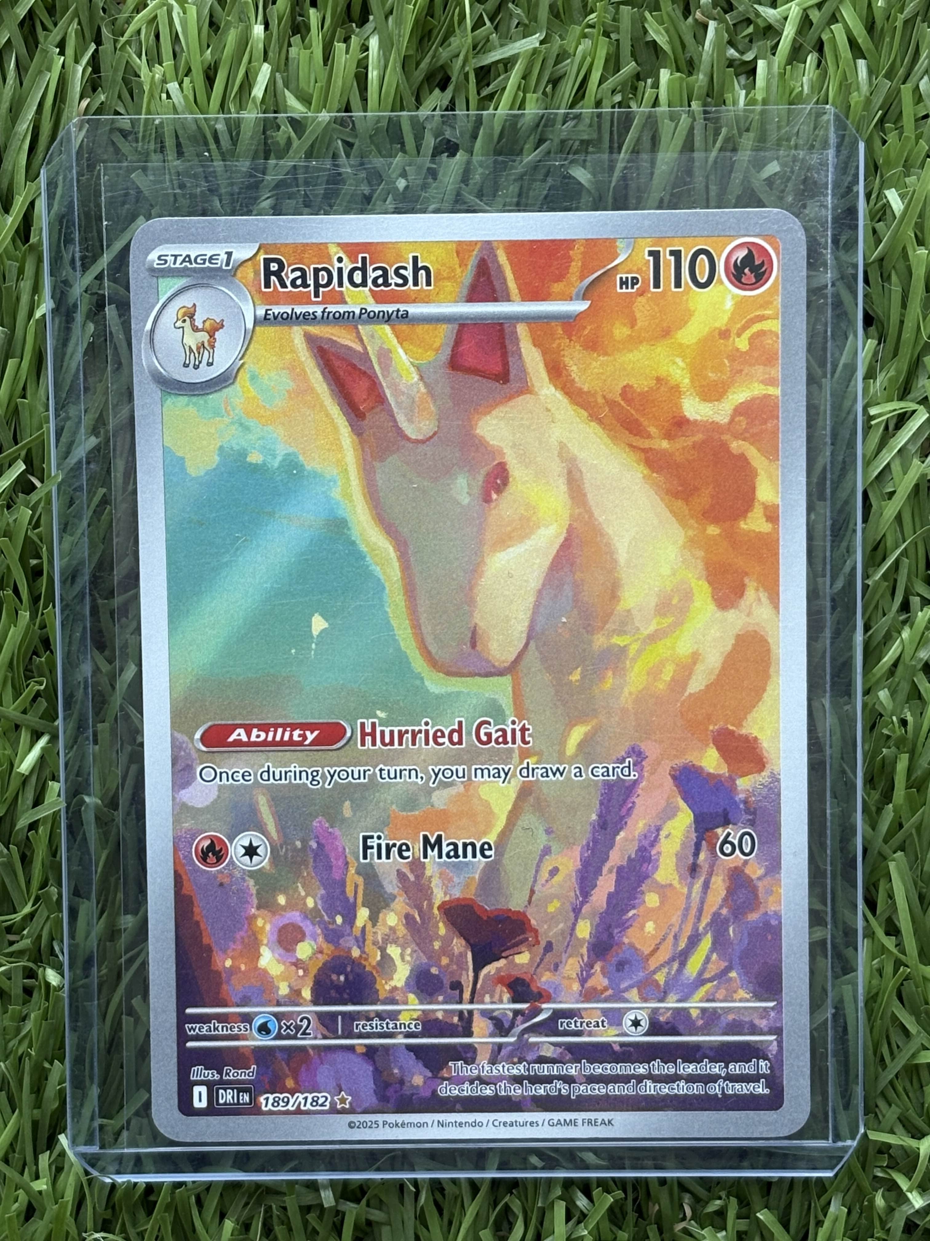 RAPIDASH ILLUSTRATION RARE 189/182