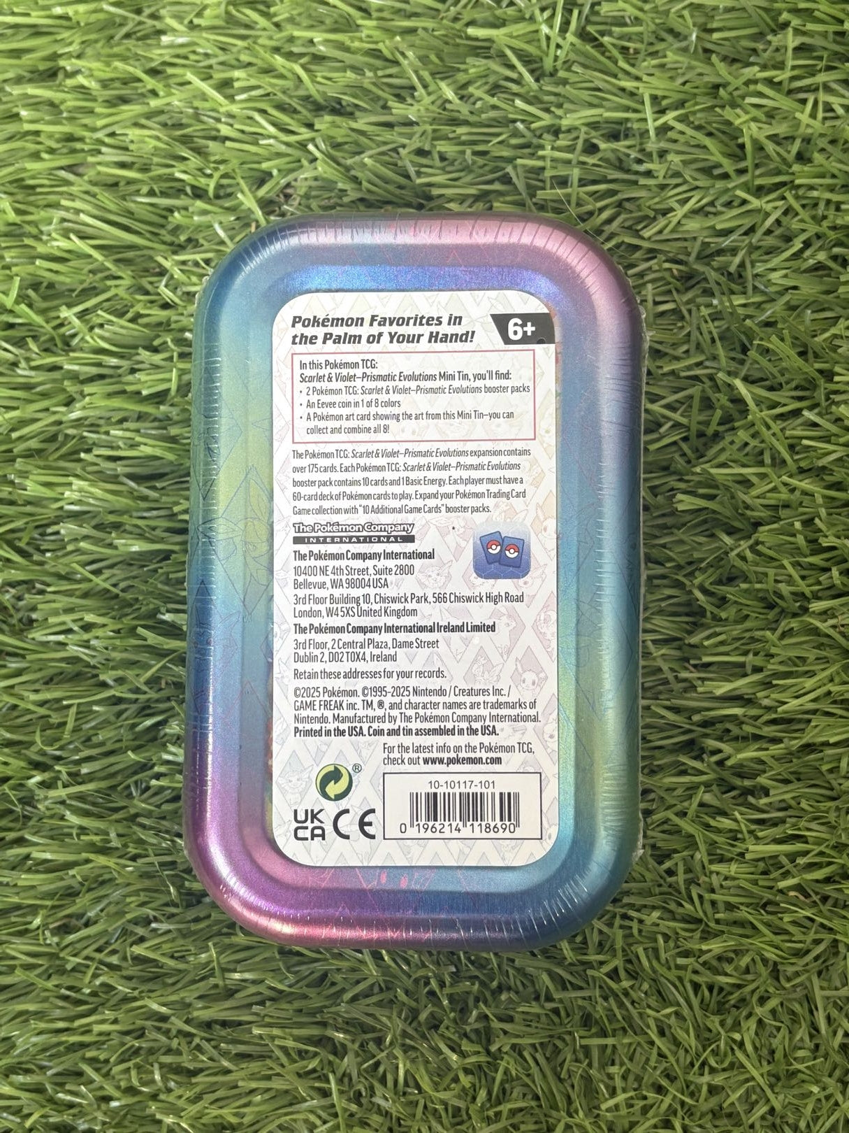 PRISMATIC EVOLUTIONS SLYVEON MINI TIN